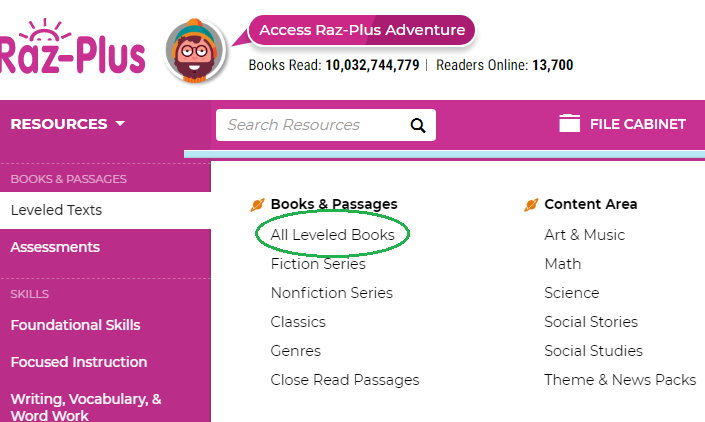 HDSD TK Teacher KidsA-Z: Giao sách để HS đọc và kiểm tra tiến bộ đọc